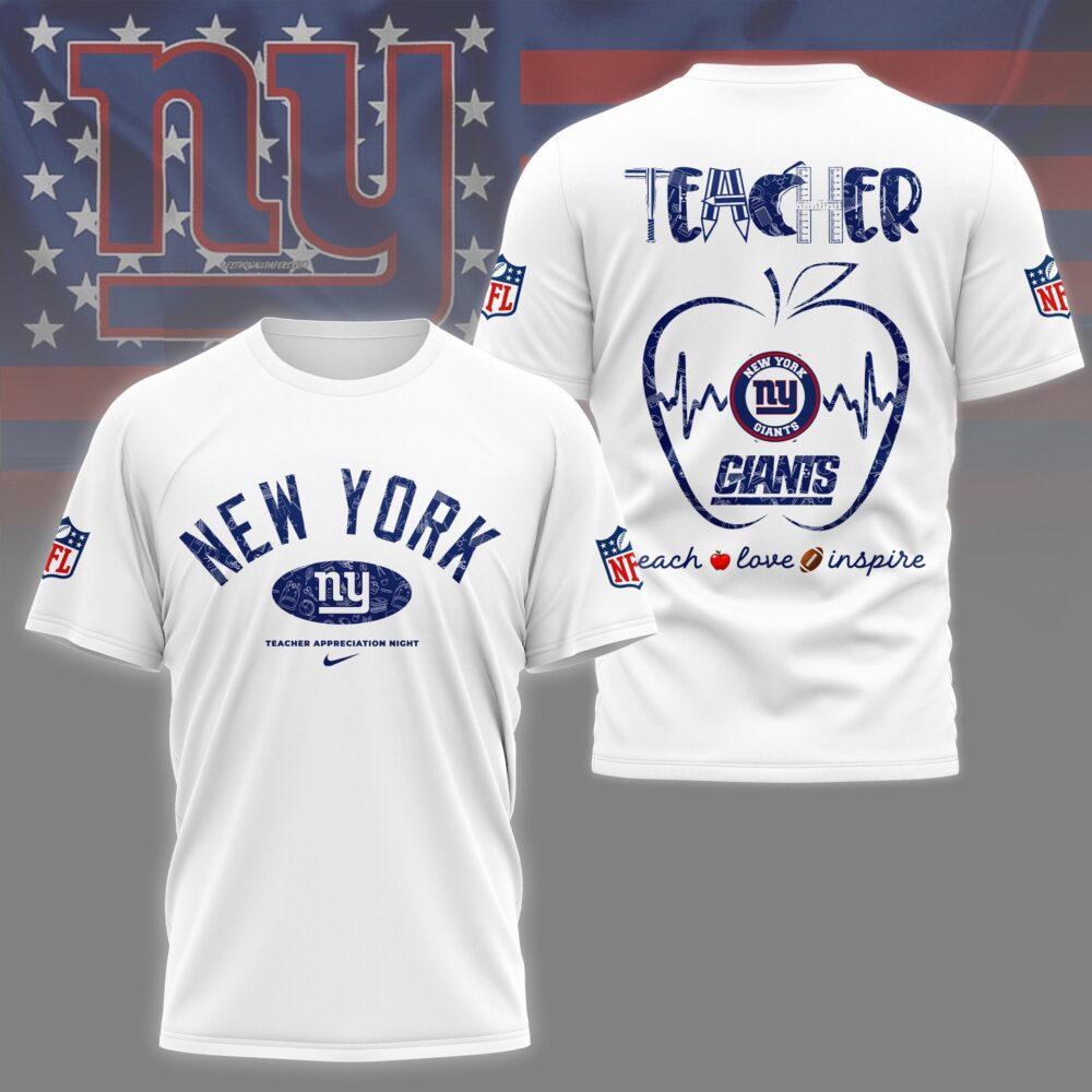 New York Giants |PREMIUM 3D TEACHER APPRECIATION DAY SHIRT NY