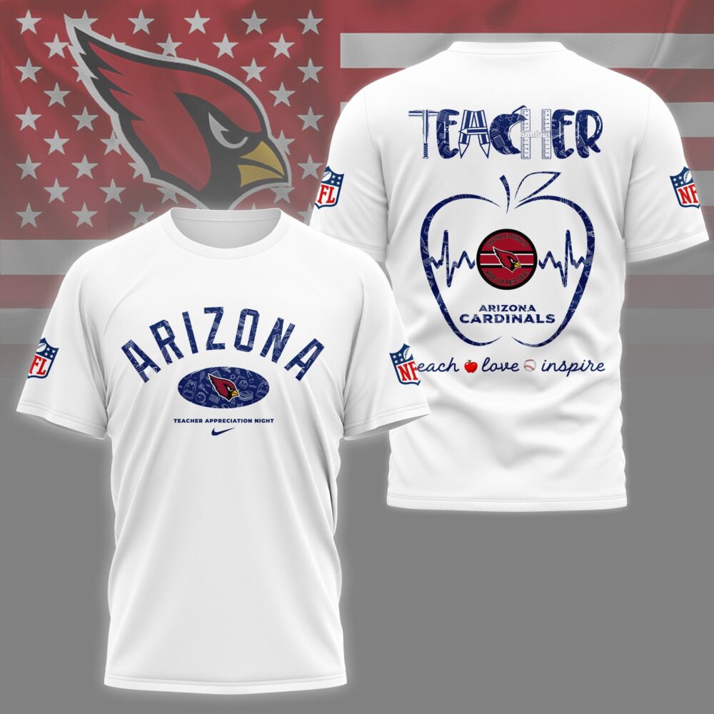 Arizona Cardinals |PREMIUM 3D TEACHER APPRECIATION DAY SHIRT NY