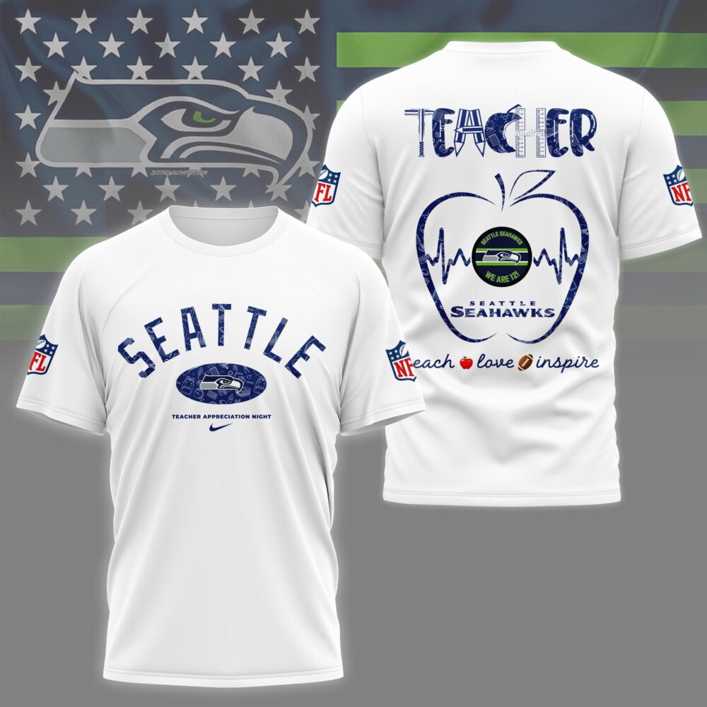 Seattle Seahawks |PREMIUM 3D TEACHER APPRECIATION DAY SHIRT NY