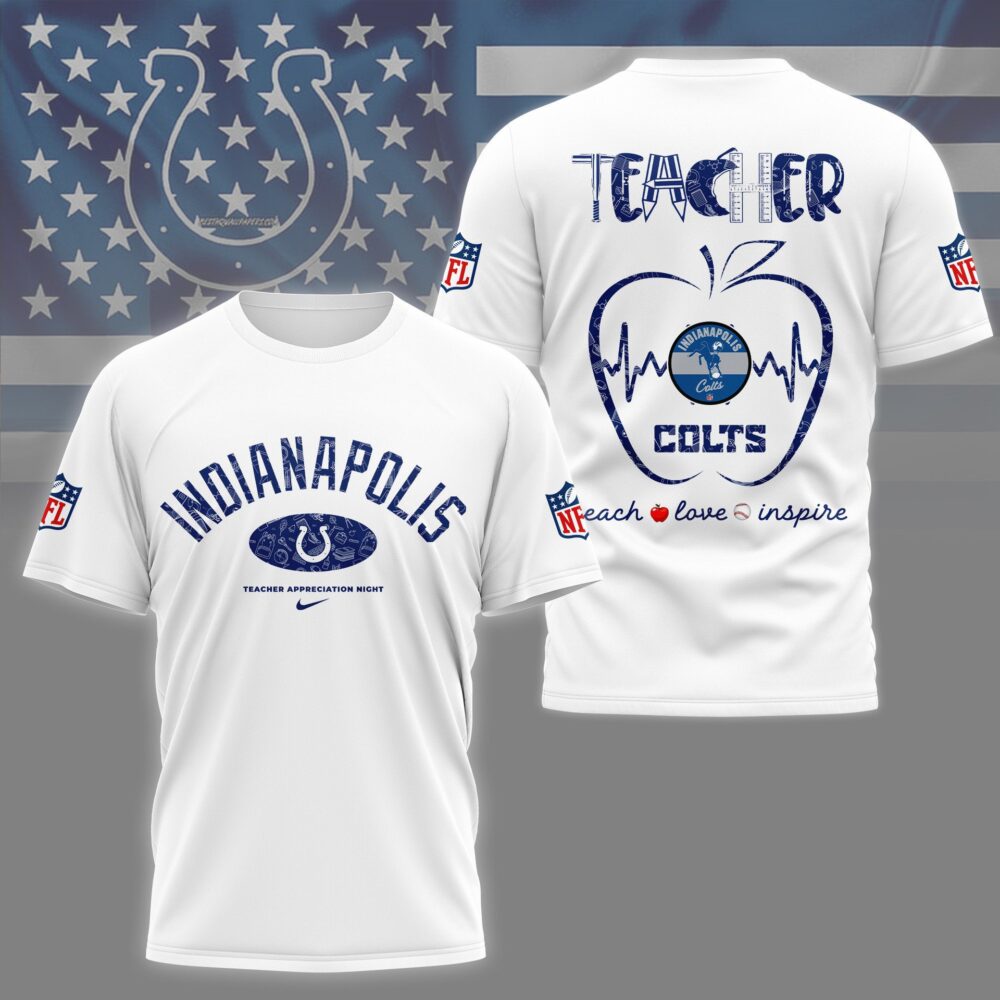 Indianapolis Colts |PREMIUM 3D TEACHER APPRECIATION DAY SHIRT NY