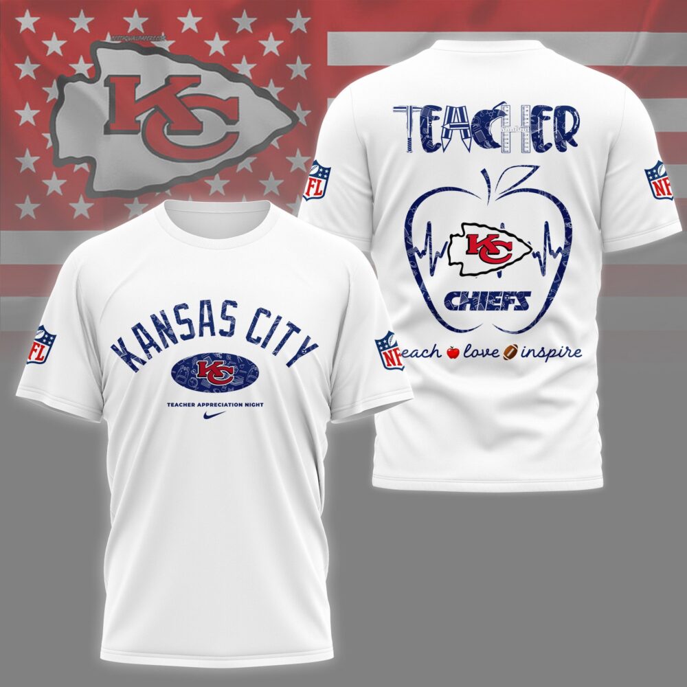 Kansas City Chiefs |PREMIUM 3D TEACHER APPRECIATION DAY SHIRT NY