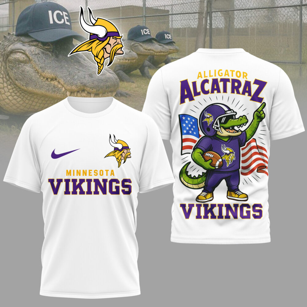 Minnesota Vikings | Premium NFL x Alligator Alcatraz 3D Shirt HI