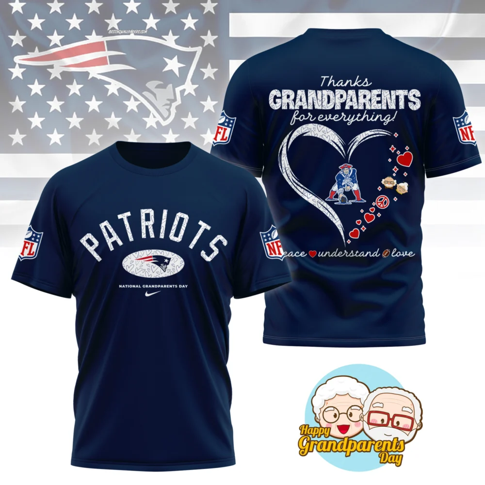 New England Patriots | Premium National Grandparents Day 3D Shirt NY - Color 3