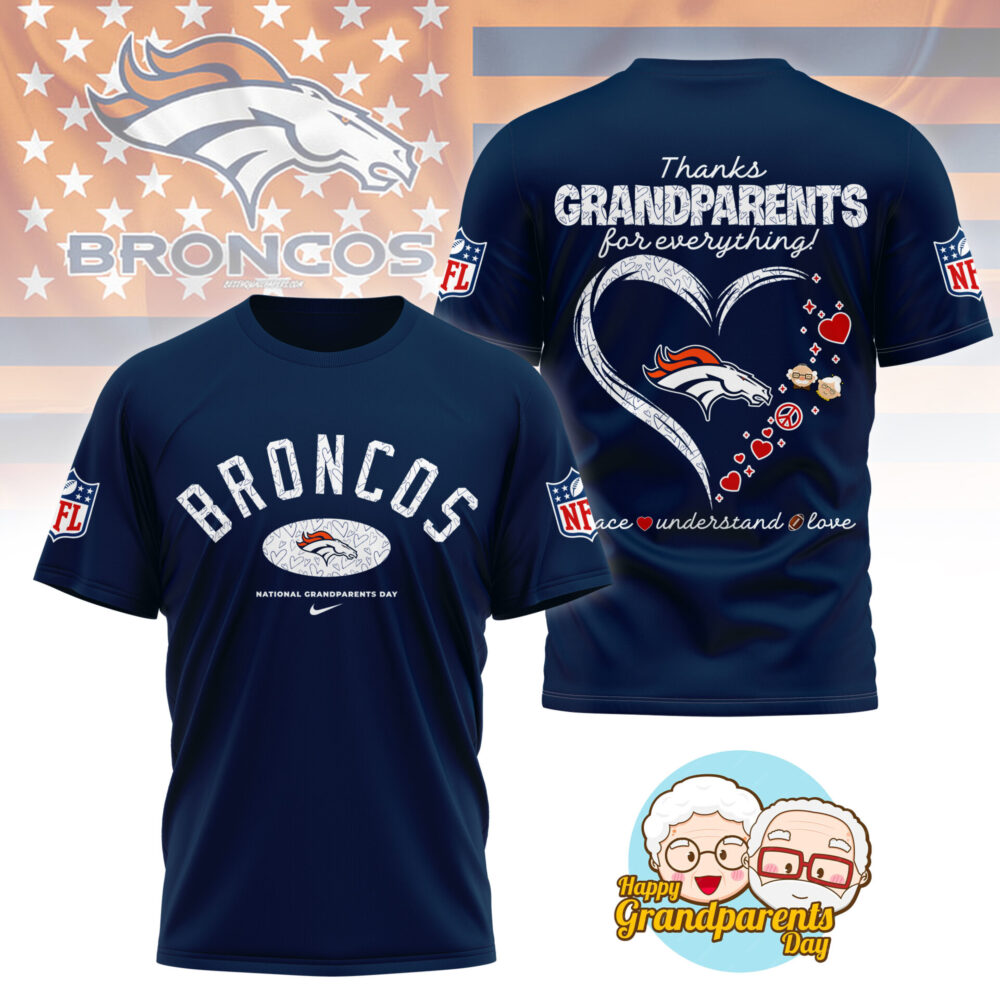 Denver Broncos | Premium National Grandparents Day 3D Shirt NY - Color 4