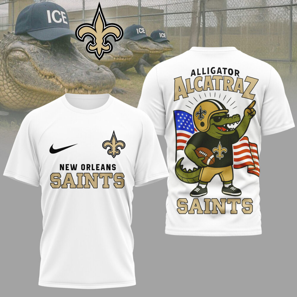 New Orleans Saints | Premium NFL x Alligator Alcatraz 3D Shirt HI