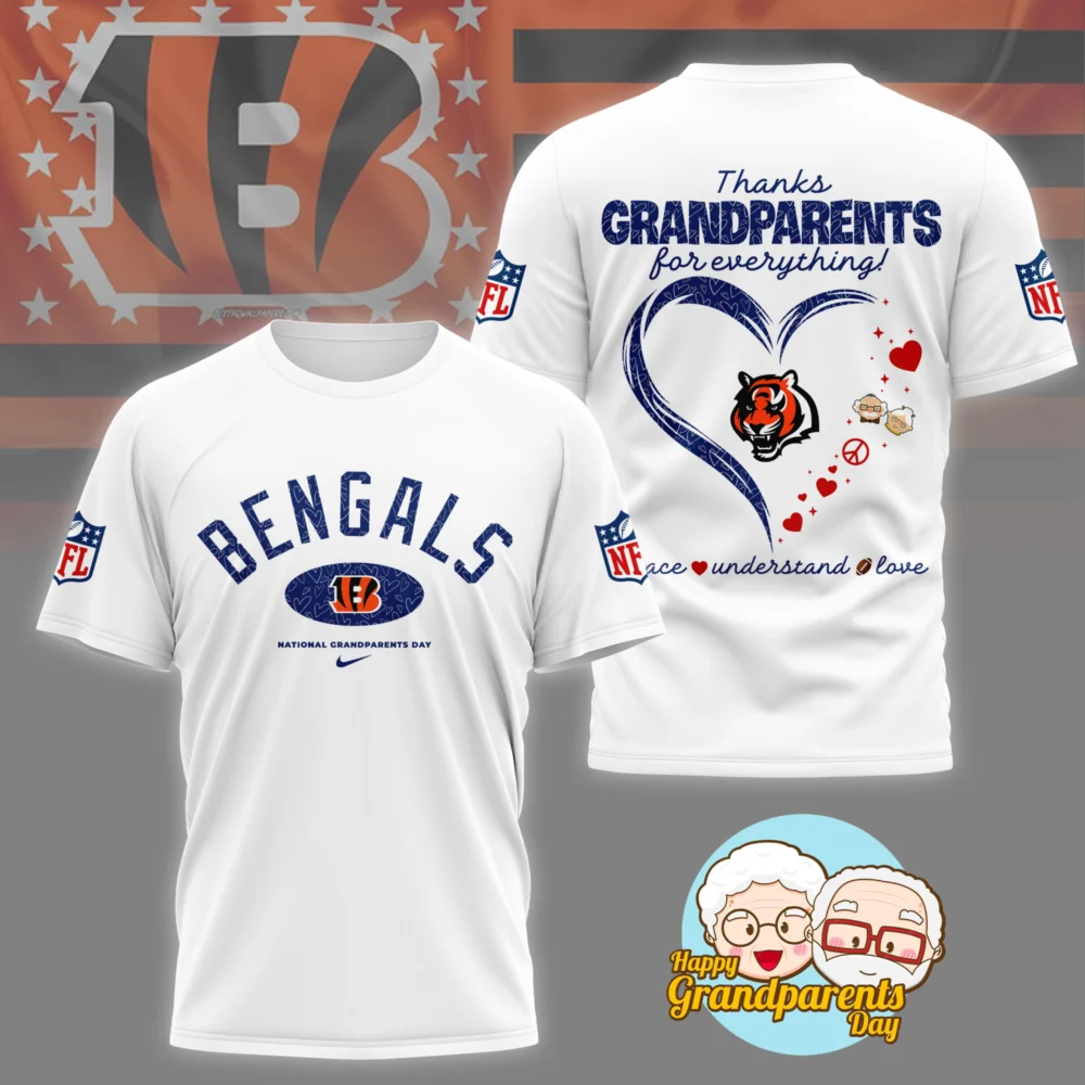 Cincinnati Bengals | Premium National Grandparents Day 3D Shirt NY