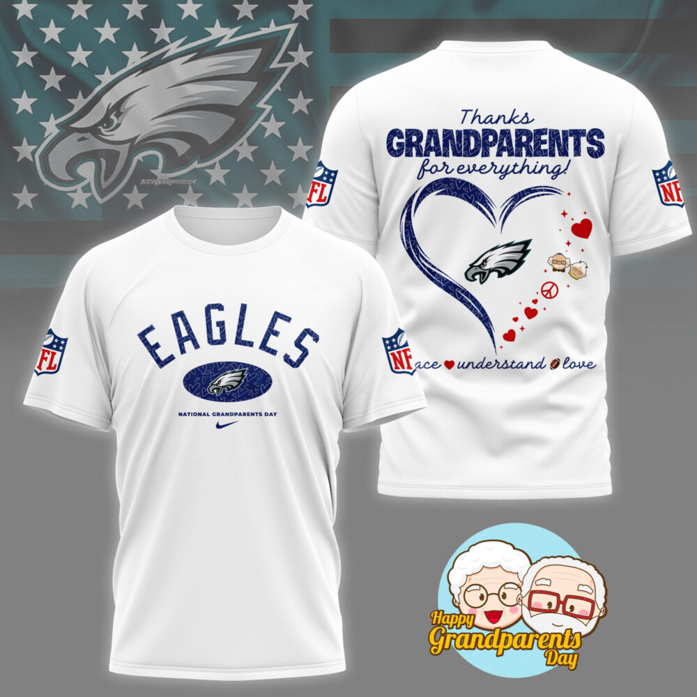 Philadelphia Eagles | Premium National Grandparents Day 3D Shirt NY - 3XL, Color 4