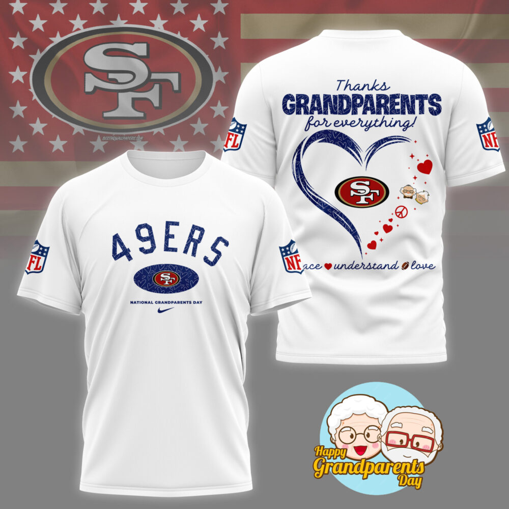 San Francisco 49ers | Premium National Grandparents Day 3D Shirt NY - M, Color 1