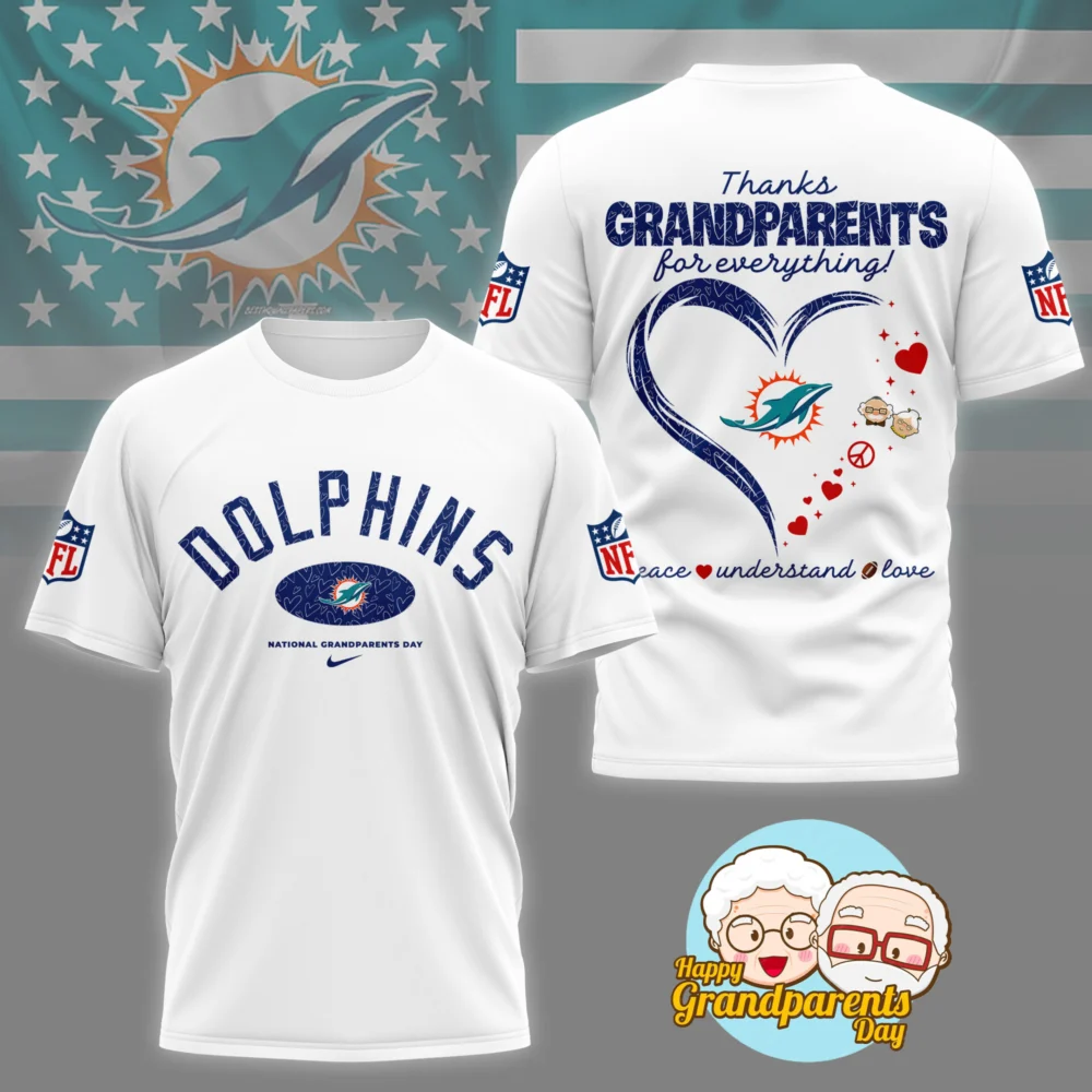 Miami Dolphins | Premium National Grandparents Day 3D Shirt NY
