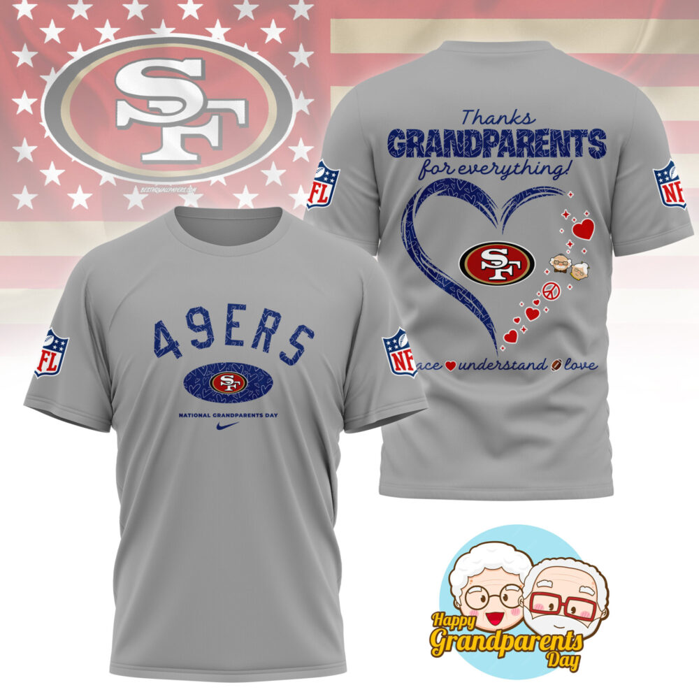 San Francisco 49ers | Premium National Grandparents Day 3D Shirt NY - Color 5