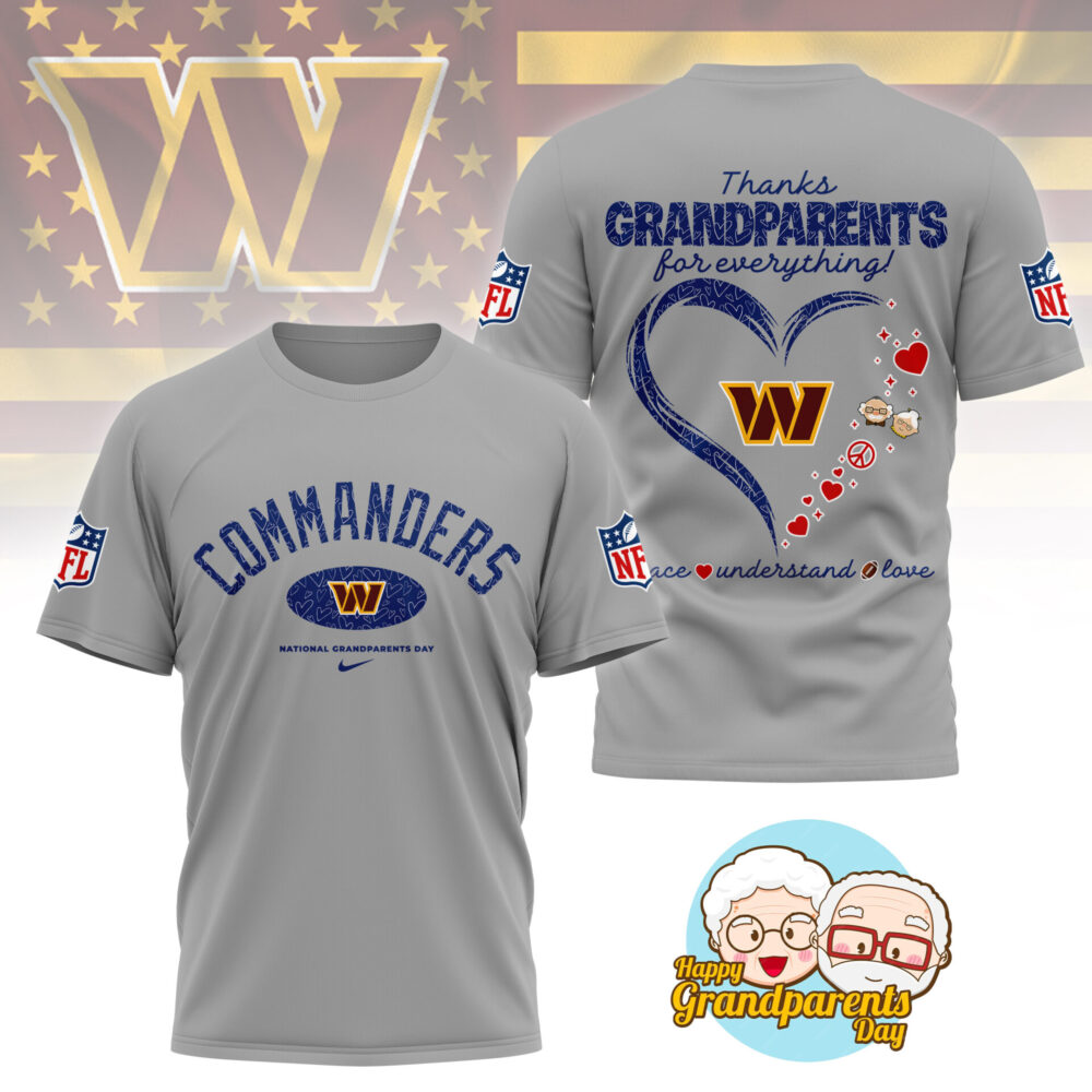 Washington Commanders | Premium National Grandparents Day 3D Shirt NY - Color 5