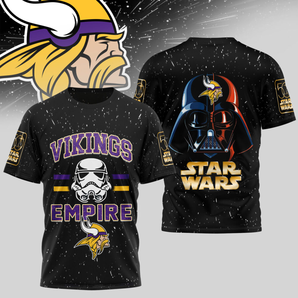 Minnesota Vikings | Premium NFL x Star Wars 3D Shirt TD