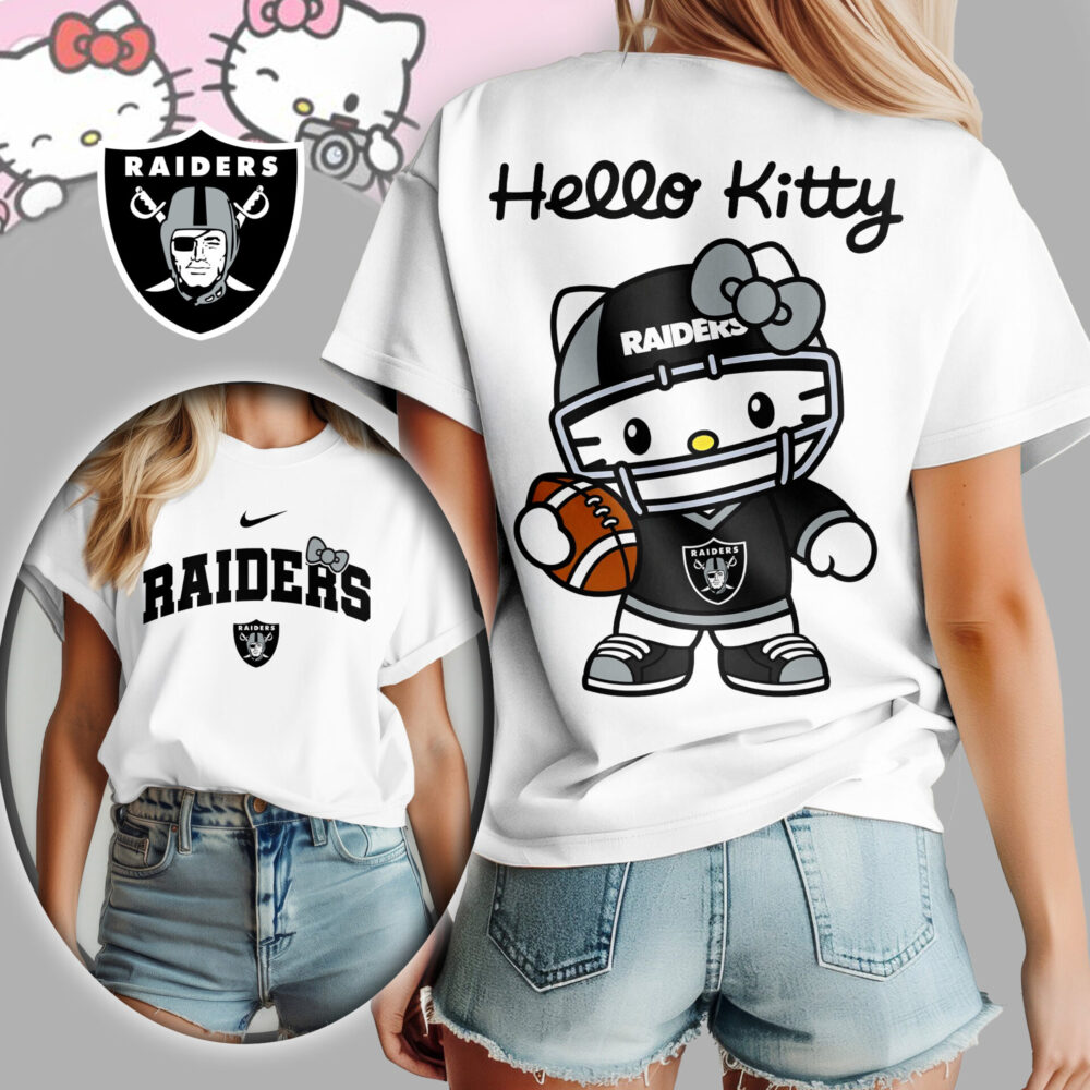 Las Vegas Raiders | Premium NFL Hello Kitty Women Shirt TD