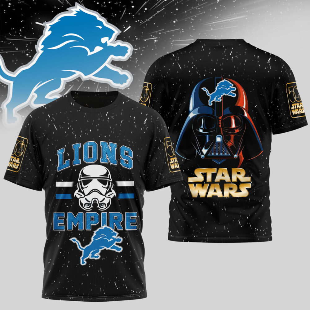 Detroit Lions | Premium NFL x Star Wars 3D Shirt TD