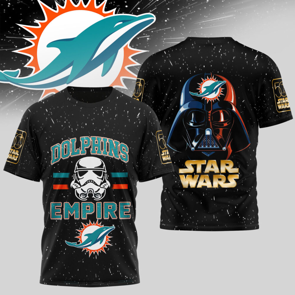 Miami Dolphins | Premium NFL x Star Wars 3D Shirt TD