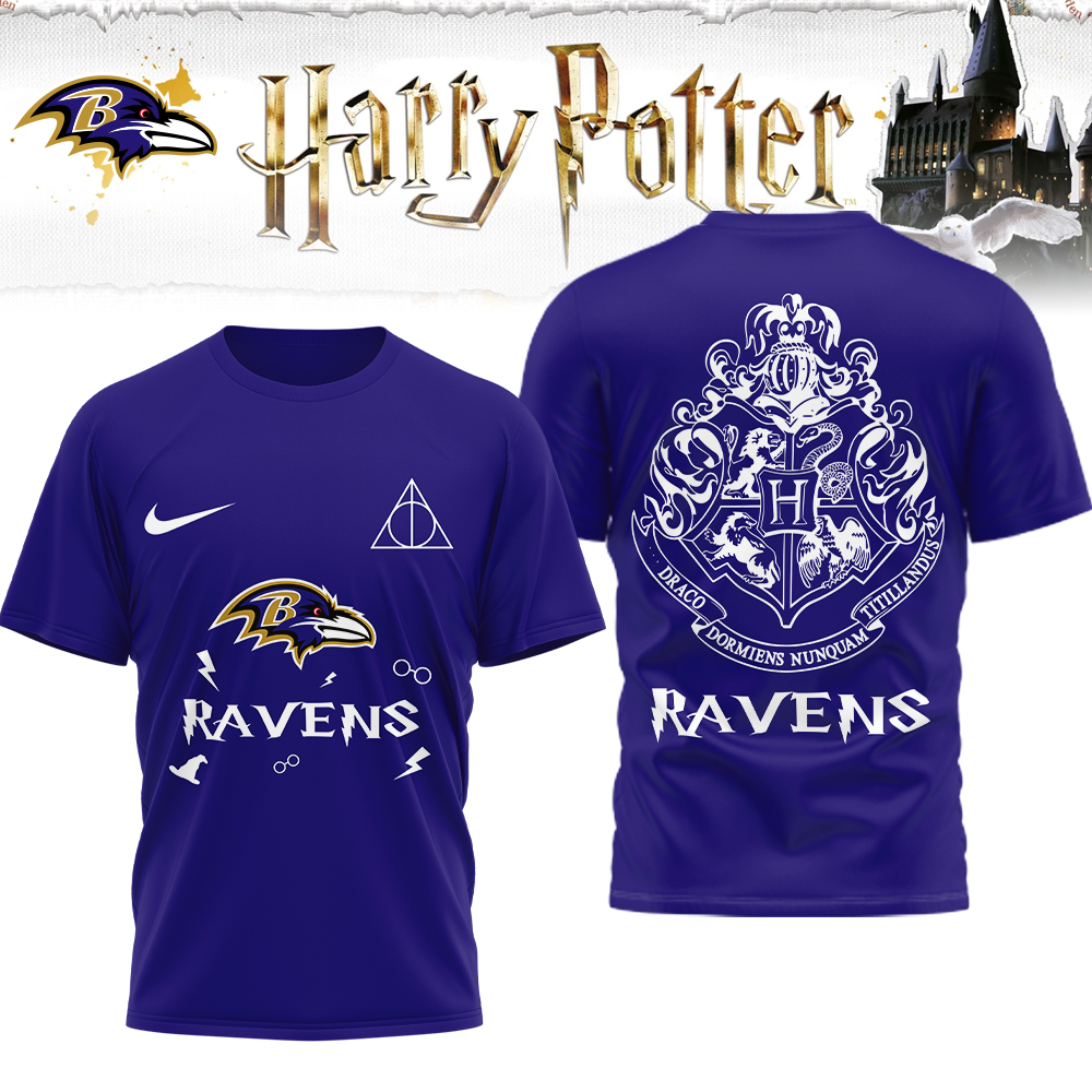 Baltimore Ravens | Premium NFL x Harry Potter 3D Shirt HI