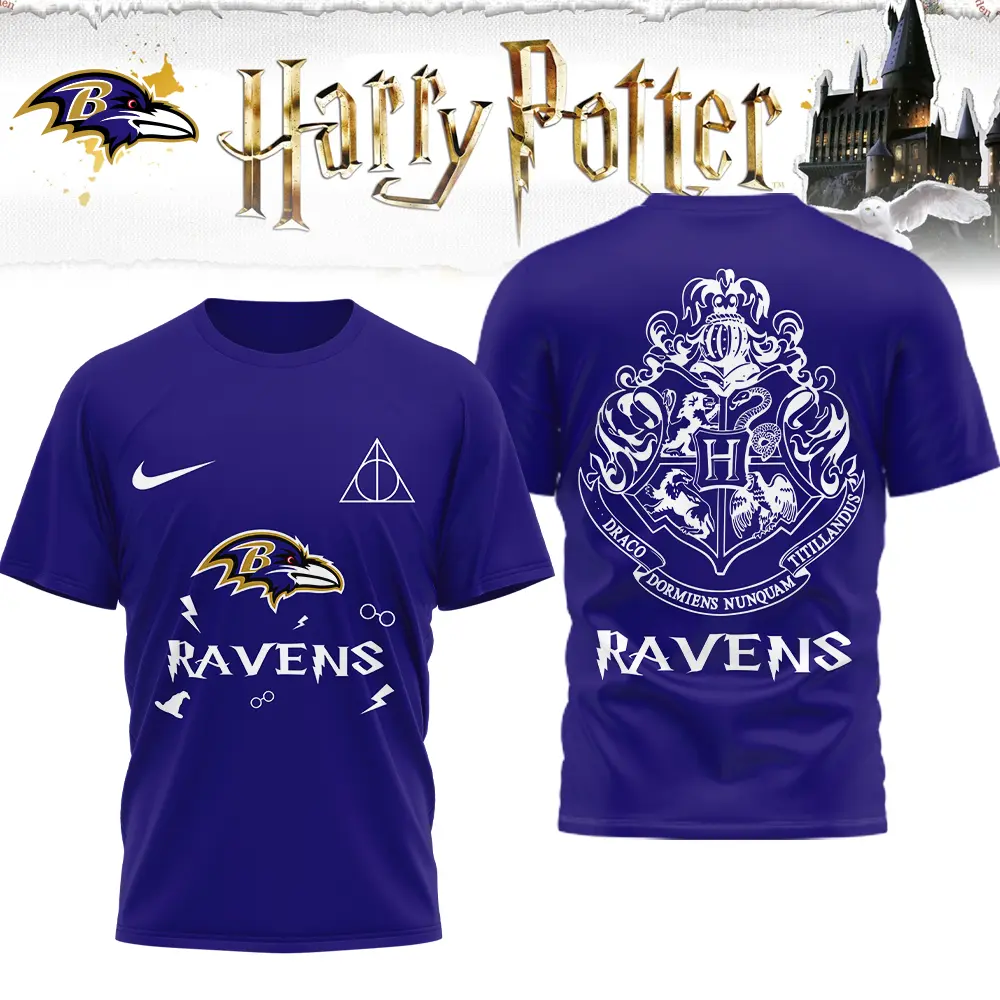 Baltimore Ravens | Premium NFL x Harry Potter 3D Shirt HI