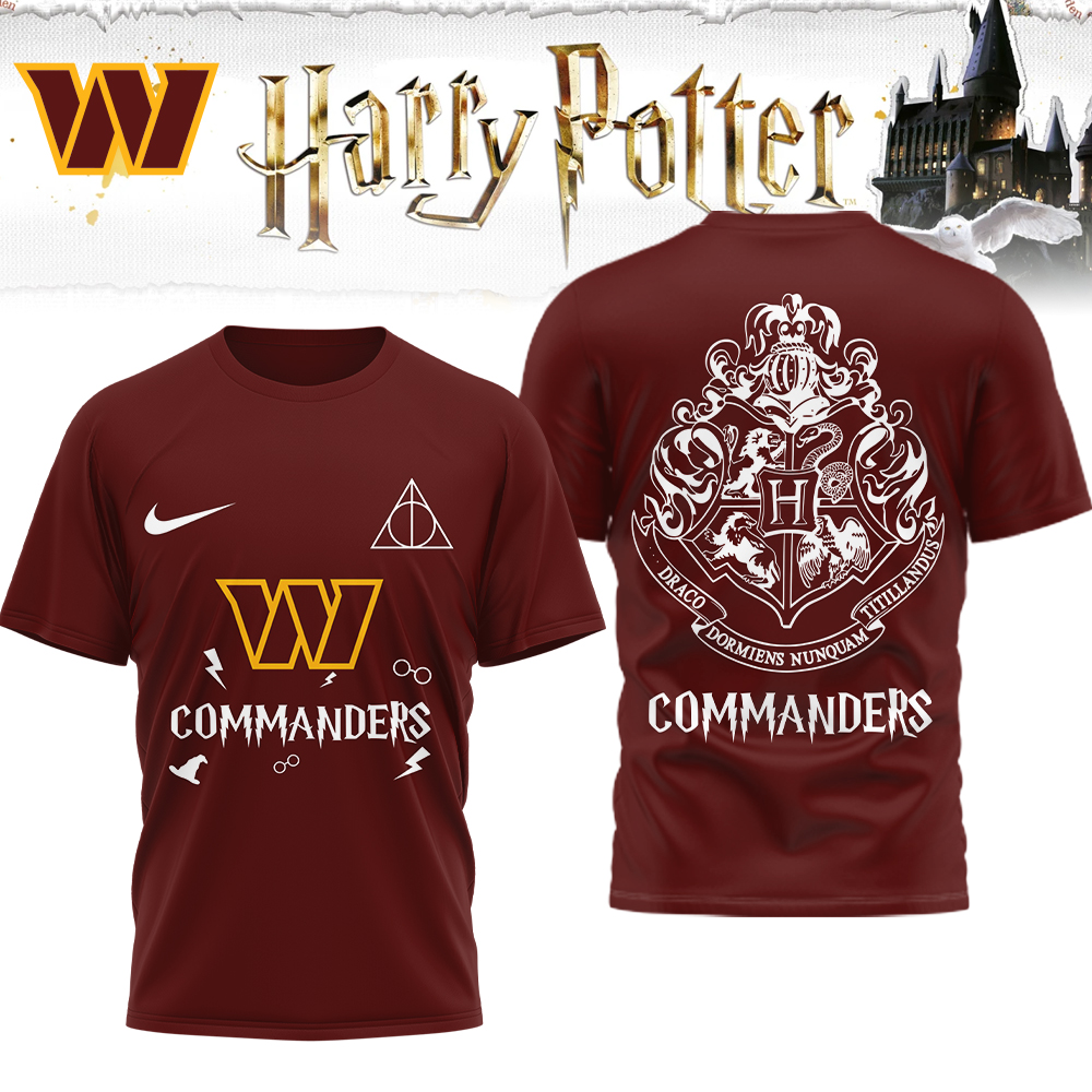 Washington Commanders | Premium NFL x Harry Potter 3D Shirt HI
