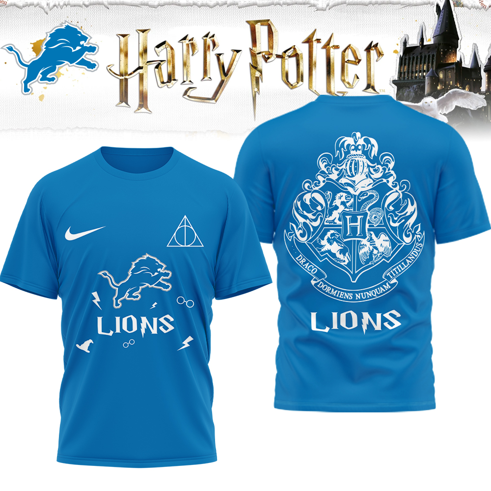 Detroit Lions | Premium NFL x Harry Potter 3D Shirt HI