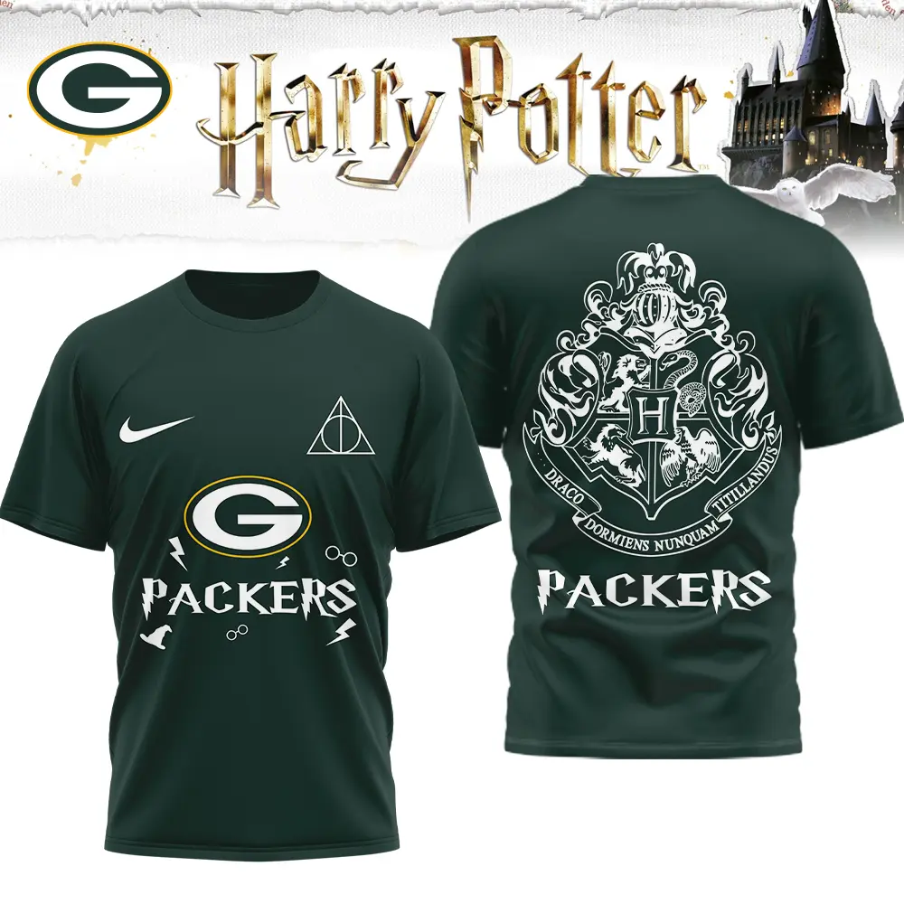 Green Bay Packers | Premium NFL x Harry Potter 3D Shirt HI