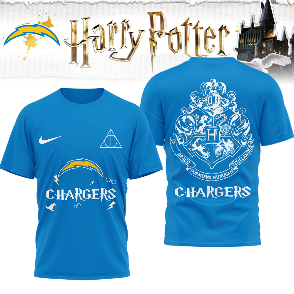 Los Angeles Chargers | Premium NFL x Harry Potter 3D Shirt HI