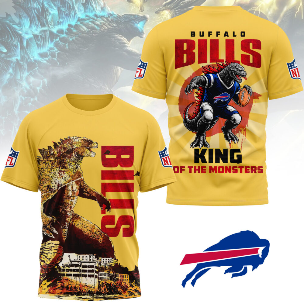 Buffalo Bills | Premium NFL Godzilla King of the Monsters 3D Shirt NY