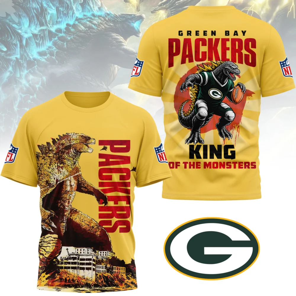 Green Bay Packers | Premium NFL Godzilla King of the Monsters 3D Shirt NY