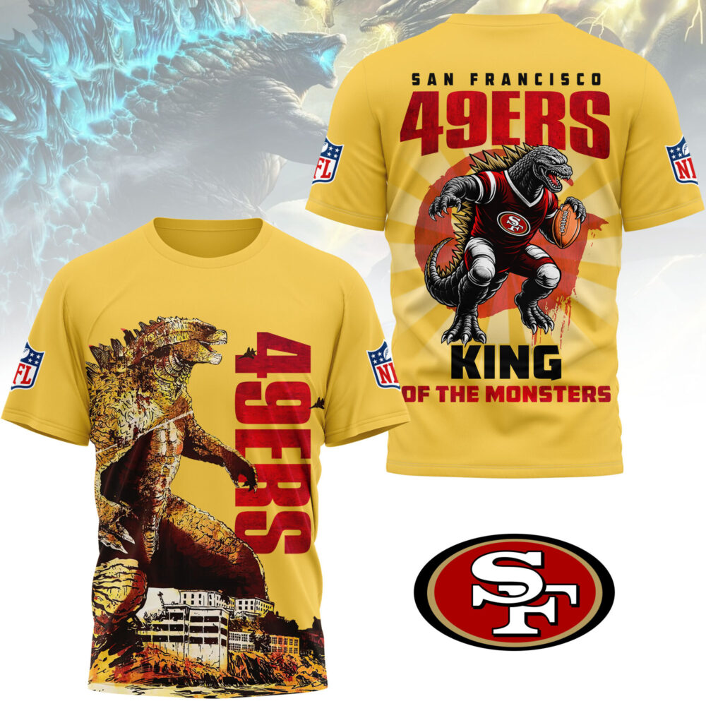 San Francisco 49ers | Premium NFL Godzilla King of the Monsters 3D Shirt NY