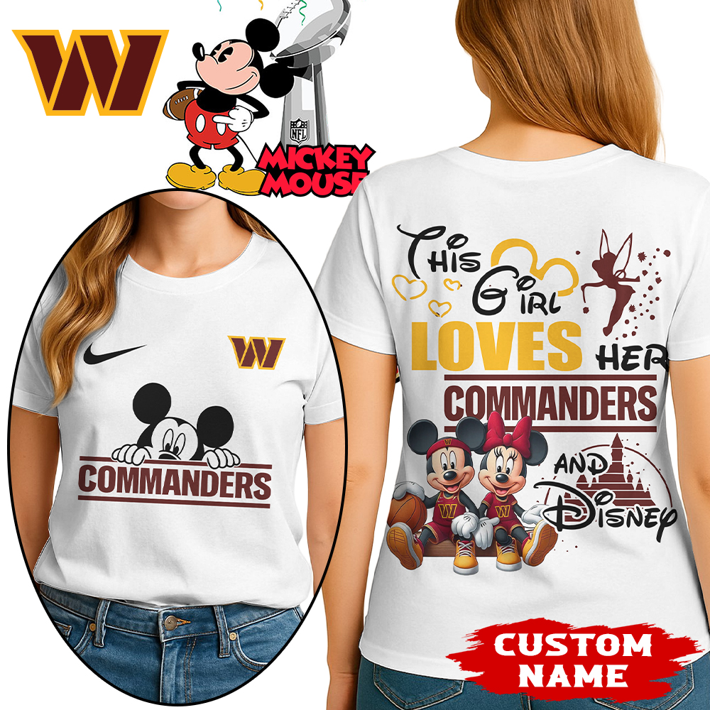 Washington Commanders | Premium NFL Mickey Shirt HI