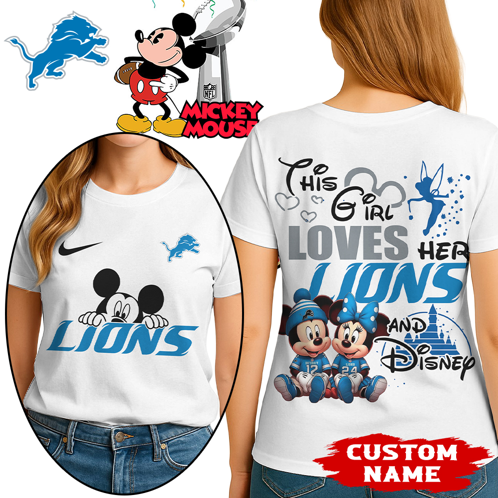 Detroit Lions | Premium NFL Mickey Shirt HI