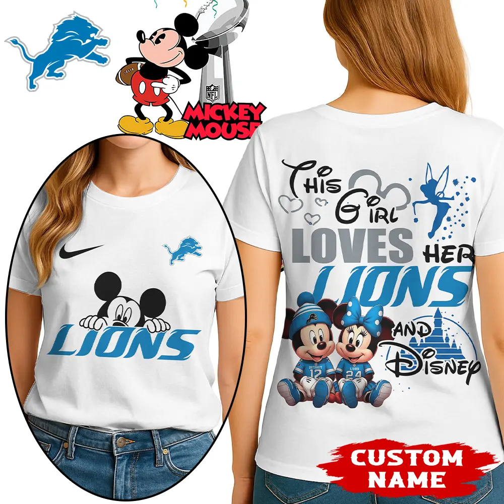 Detroit Lions | Premium NFL Mickey Shirt HI