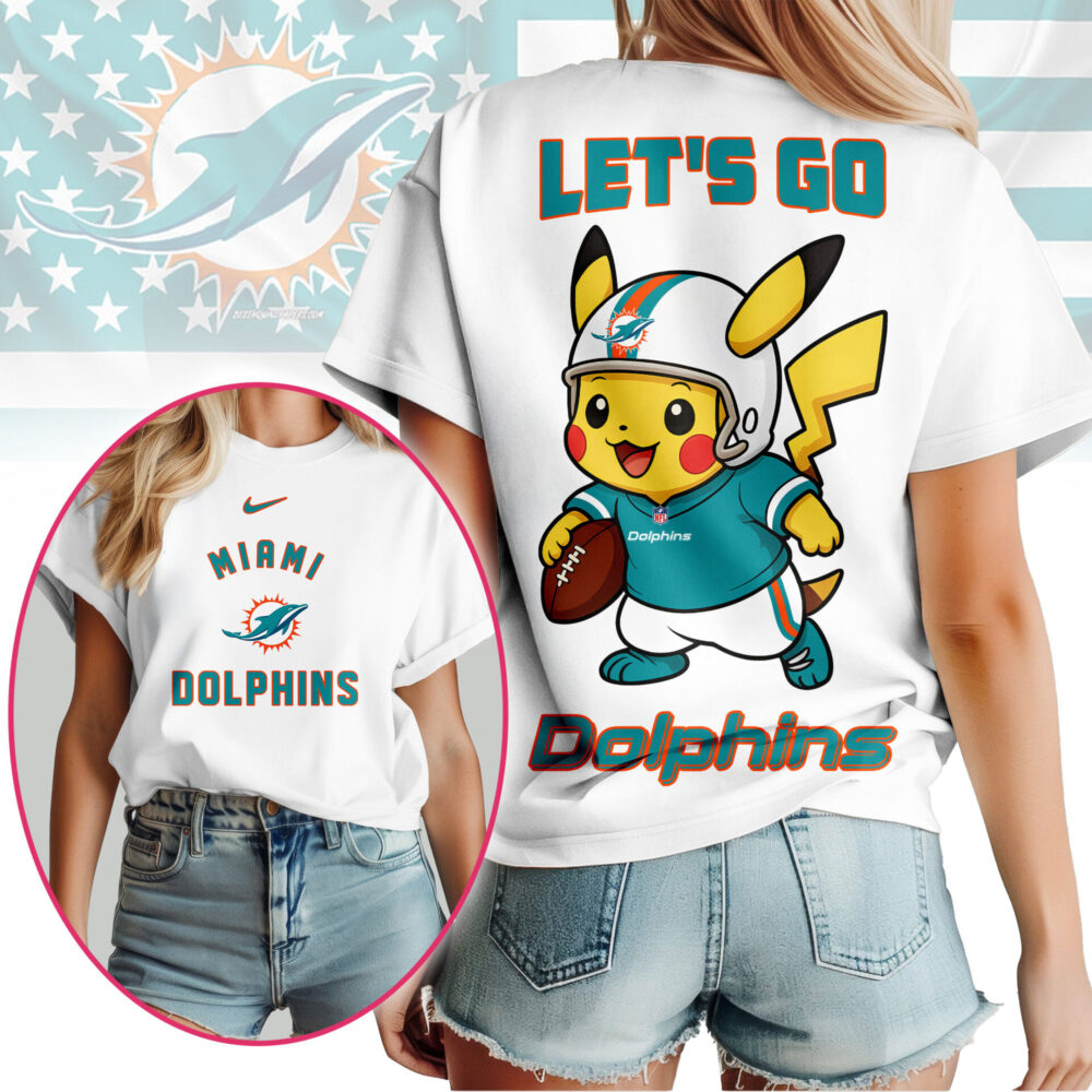 Miami Dolphins | Premium NFL Pokemon Fan 3D Shirt NY