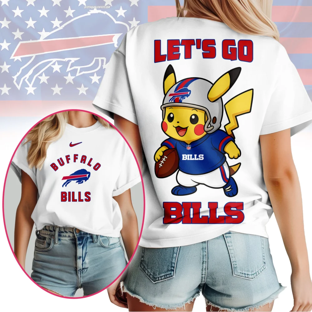 Buffalo Bills | Premium NFL Pokemon Fan 3D Shirt NY