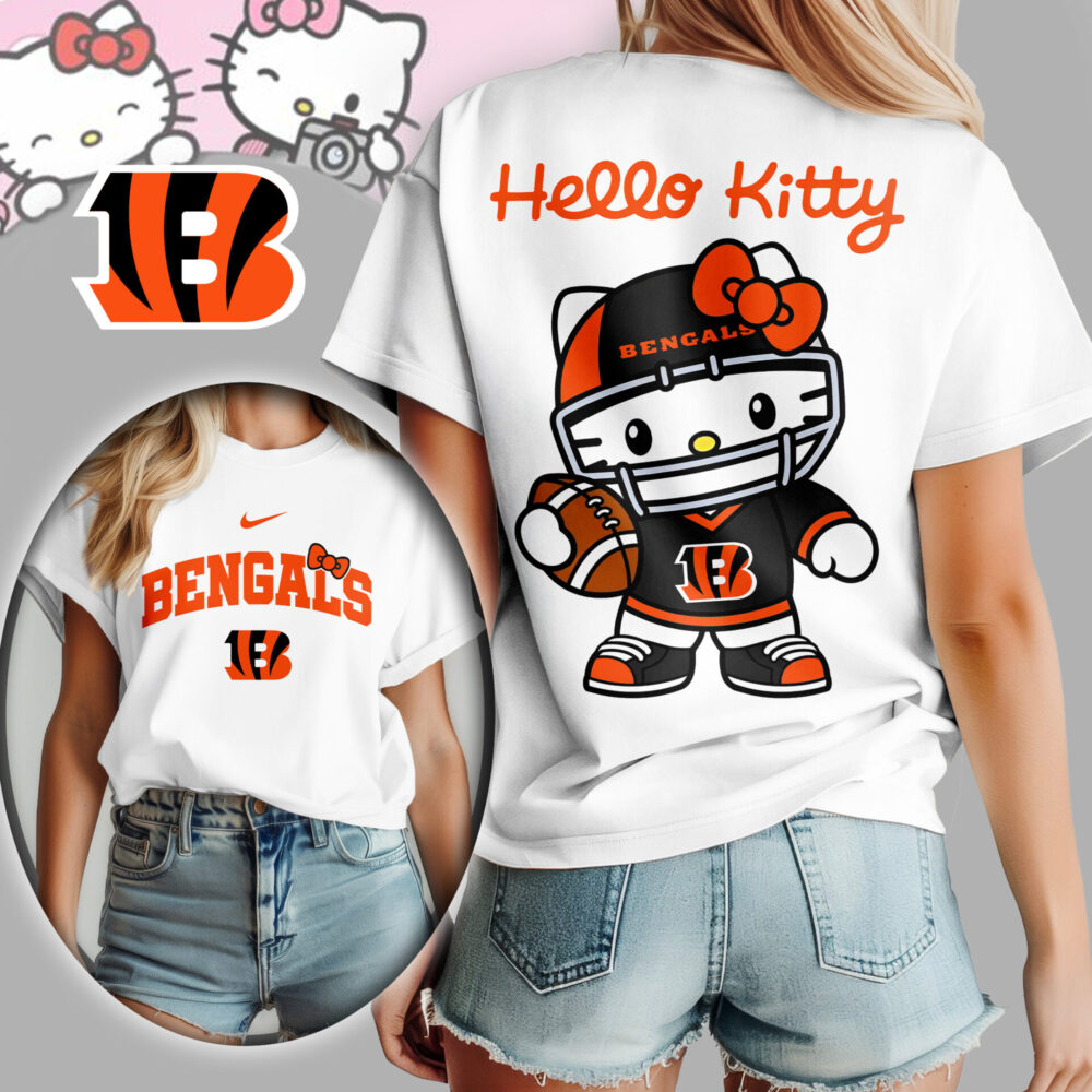 Cincinnati Bengals | Premium NFL Hello Kitty Women Shirt TD