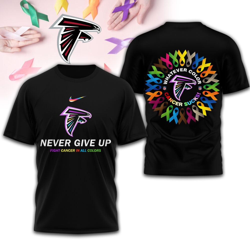 Atlanta Falcons | Premium Fight Cancer In All Colors 3D Shirt TD