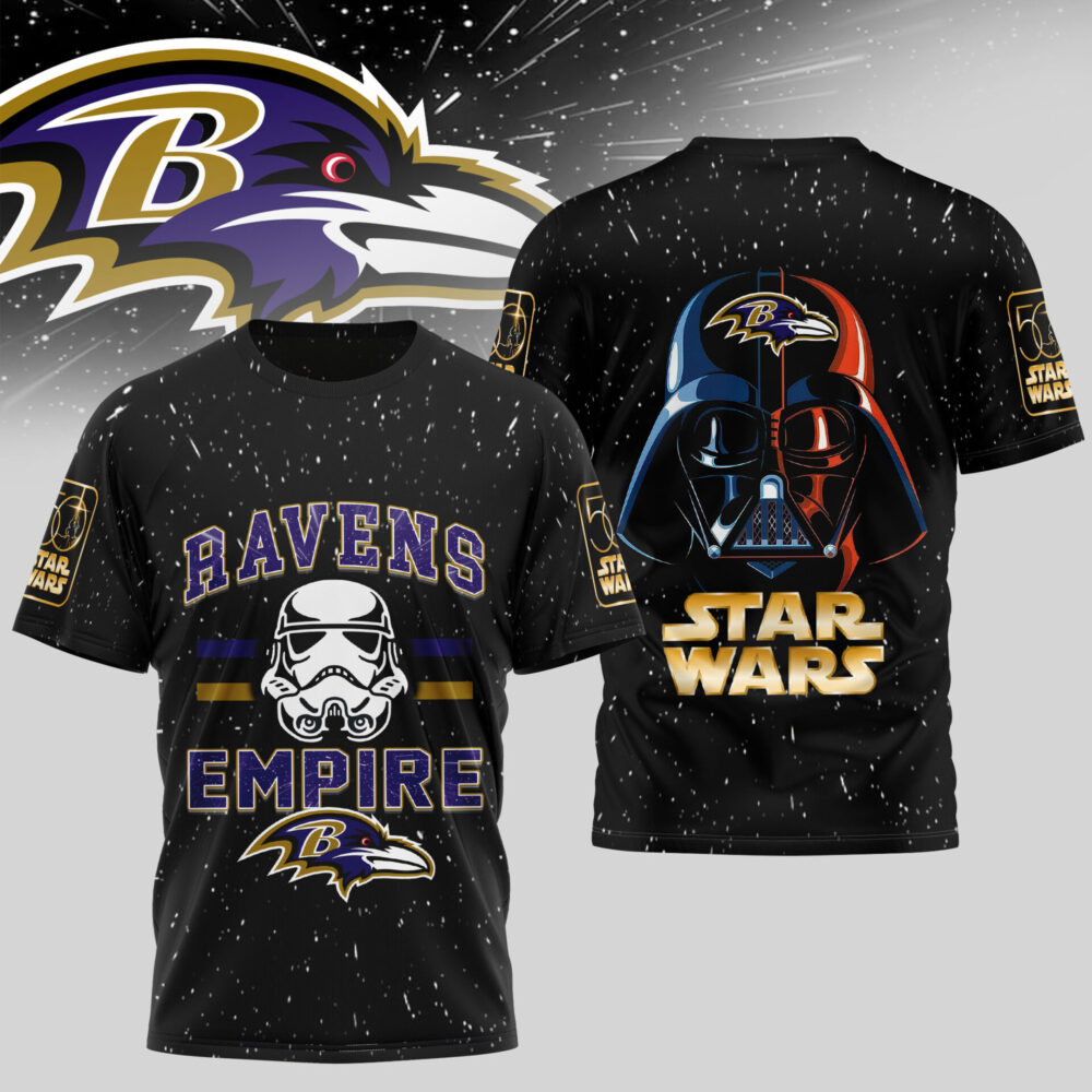 Baltimore Ravens | Premium NFL x Star Wars 3D Shirt TD