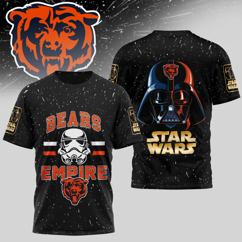 Chicago Bears | Premium NFL x Star Wars 3D Shirt TD