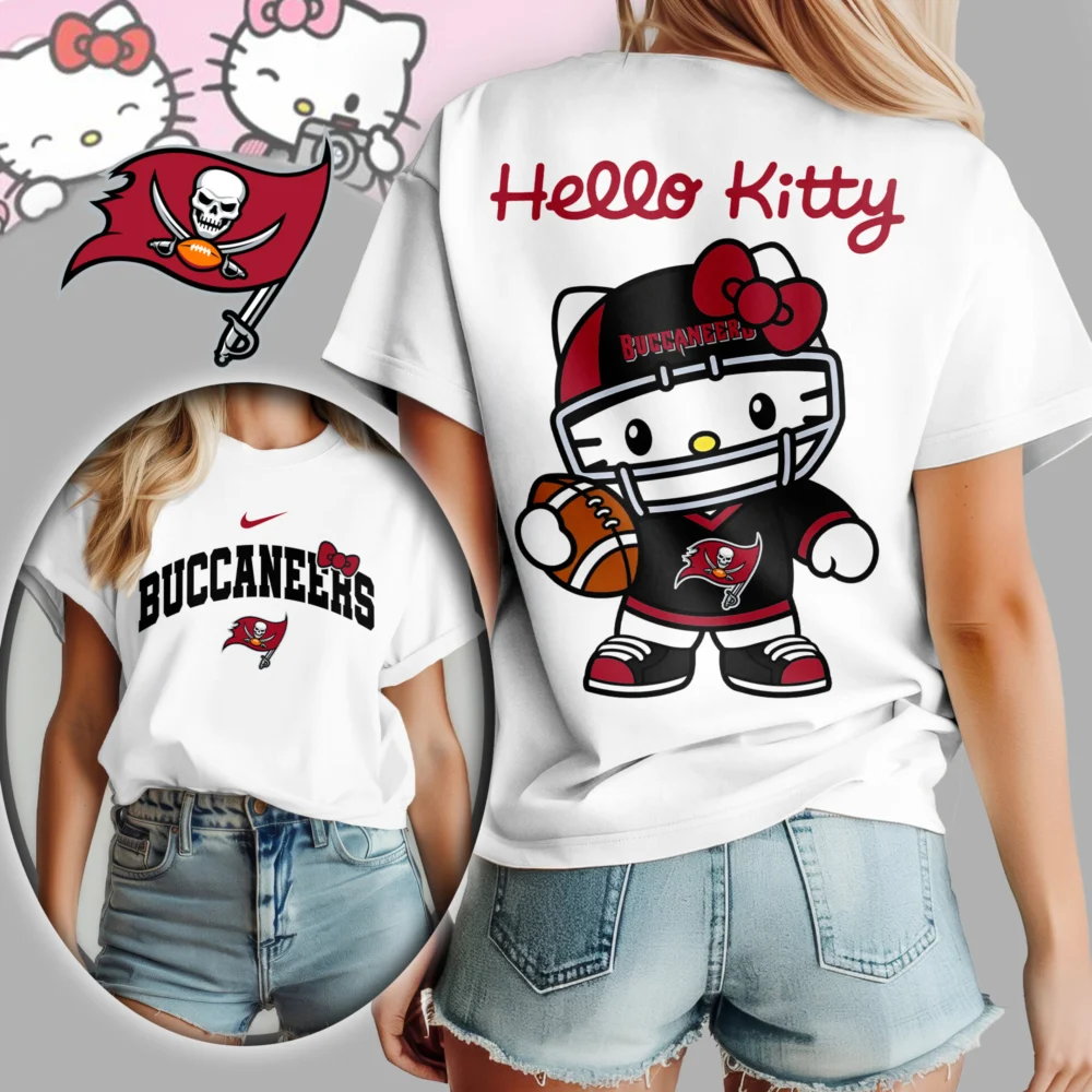 Tampa Bay Buccaneers | Premium NFL Hello Kitty 3D Shirt TD