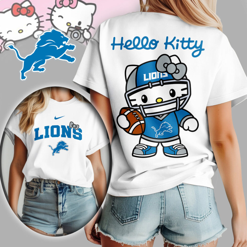 Detroit Lions | Premium NFL Hello Kitty Women Shirt TD