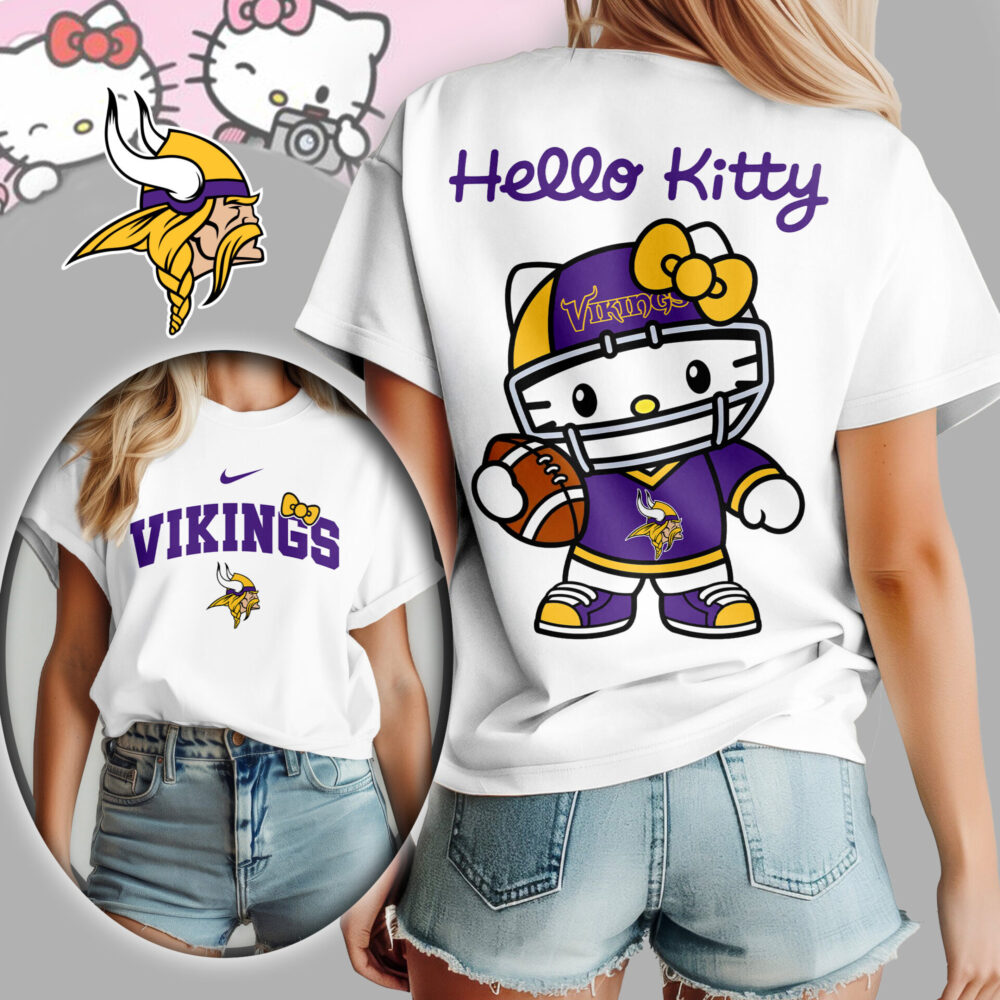 Minnesota Vikings | Premium NFL Hello Kitty Women Shirt TD