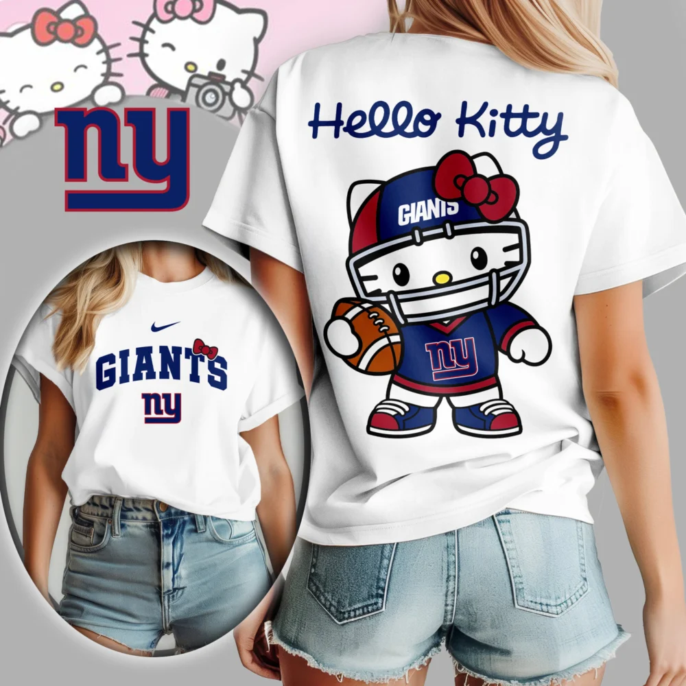 New York Giants | Premium NFL Hello Kitty 3D Shirt TD