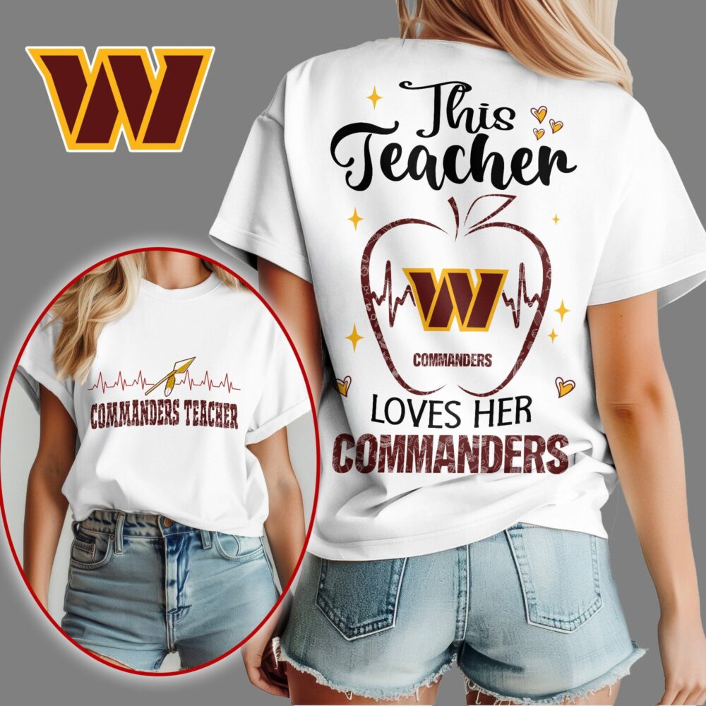 Washington Commanders | Premium Teacher Appreciation Month Women Shirt NY