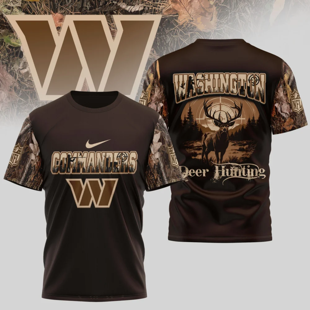 Washington Commanders | Premium NFL Deer Hunting 3D Shirt TD