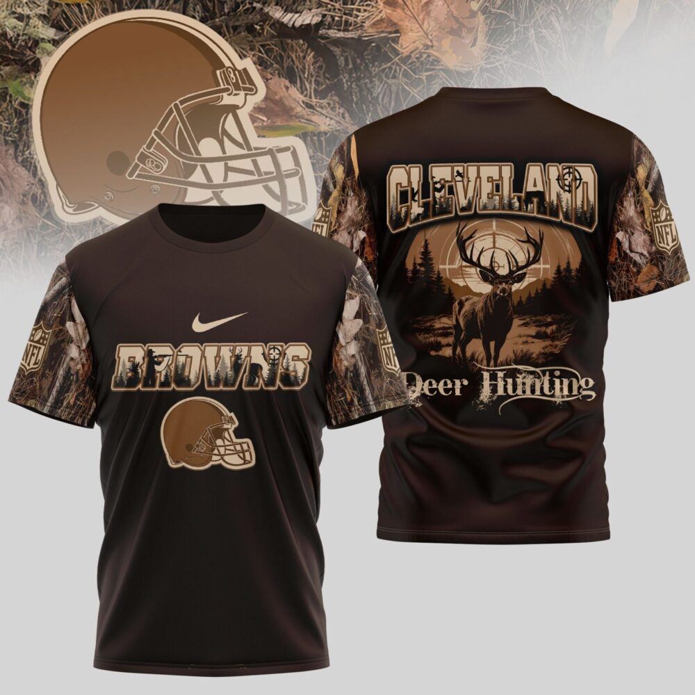 Cleveland Browns | Premium NFL Deer Hunting 3D Shirt TD