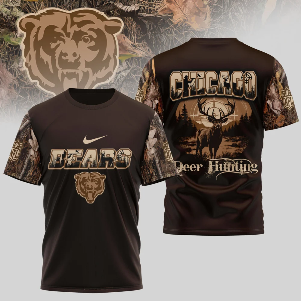 Chicago Bears | Premium NFL Deer Hunting 3D Shirt TD