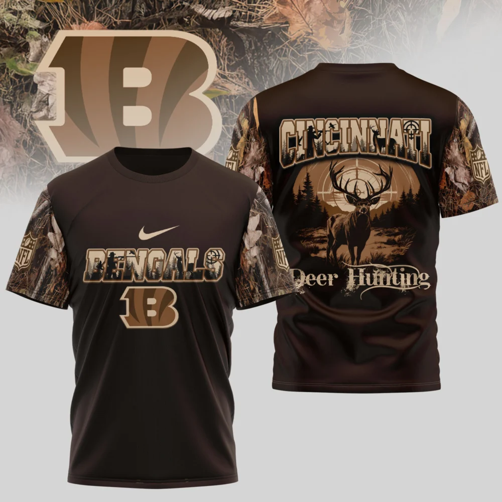 Cincinnati Bengals | Premium NFL Deer Hunting 3D Shirt TD