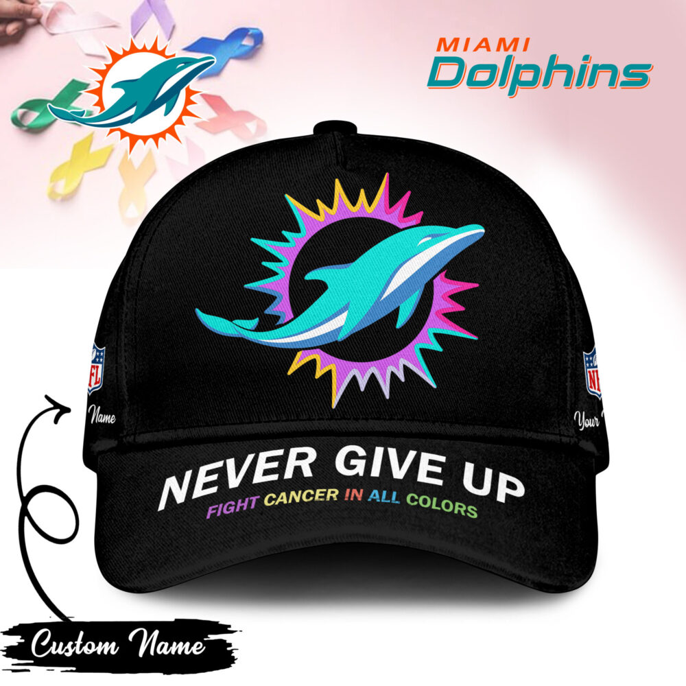 Miami Dolphins | PREMIUM CLASSIC CAP FIGHT CANCER IN ALL COLORS TD