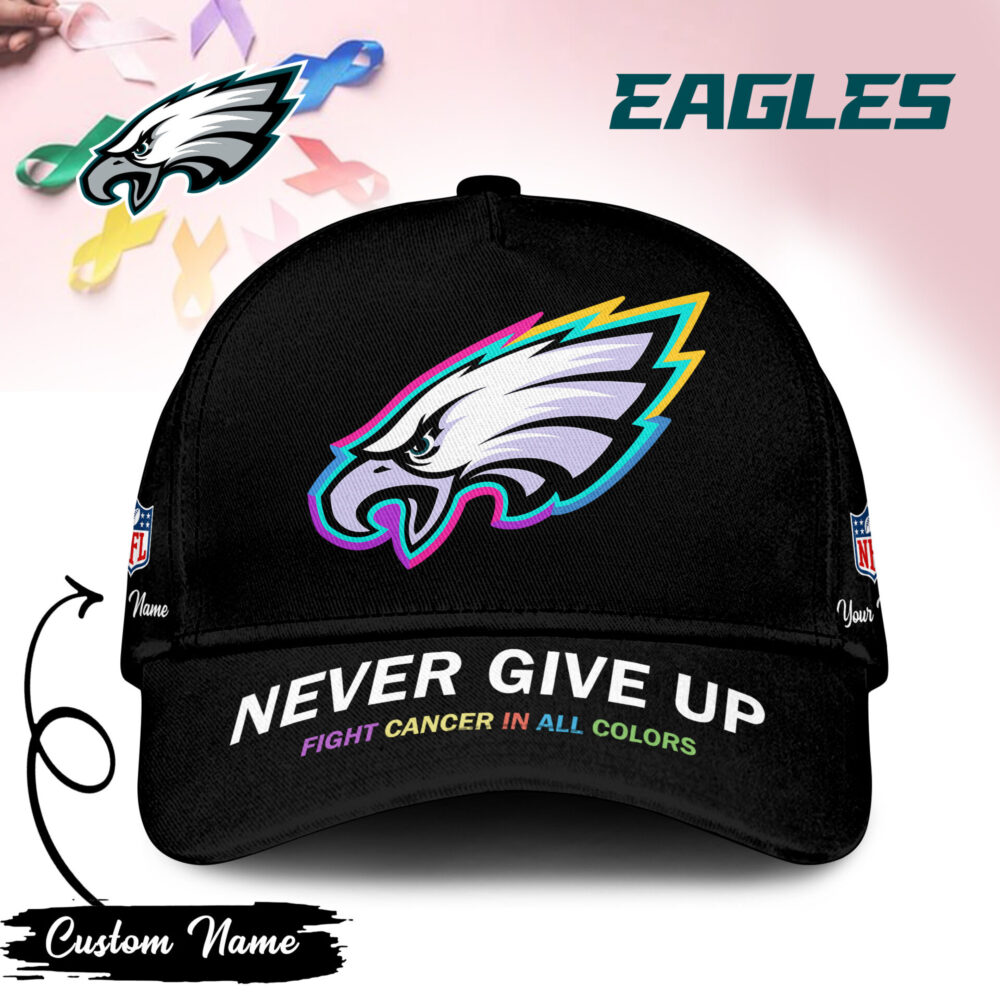 Philadelphia Eagles | PREMIUM CLASSIC CAP FIGHT CANCER IN ALL COLORS TD