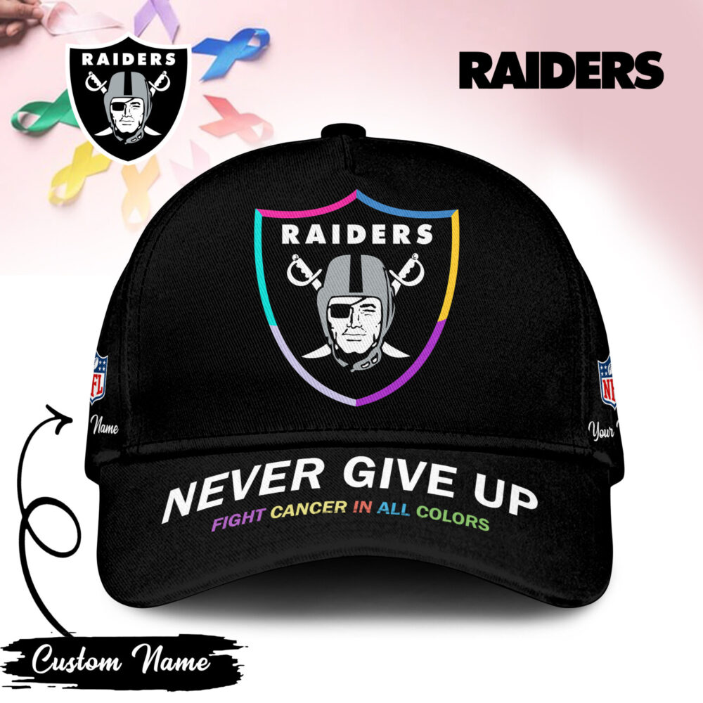Las Vegas Raiders | PREMIUM CLASSIC CAP FIGHT CANCER IN ALL COLORS TD