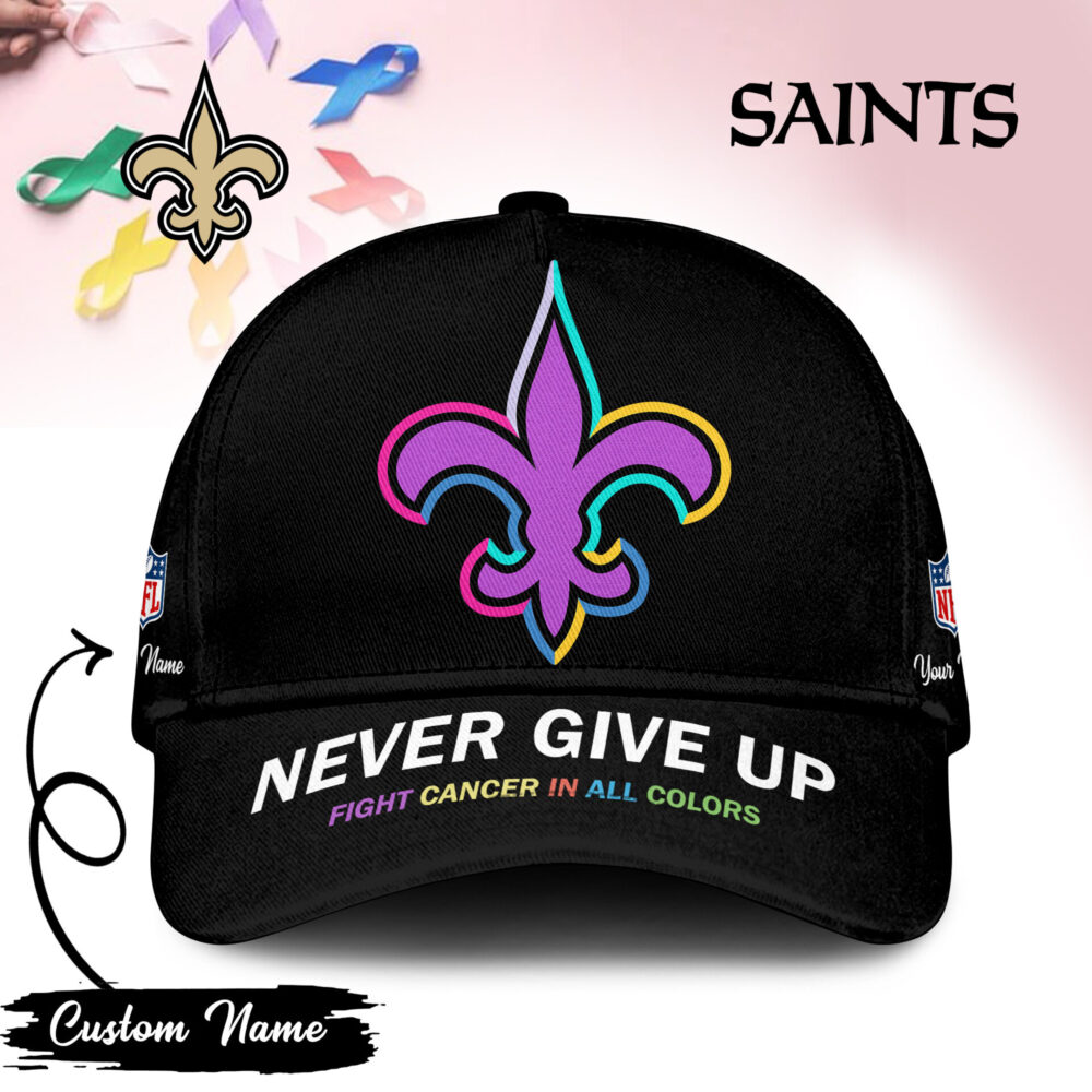 New Orleans Saints | PREMIUM CLASSIC CAP FIGHT CANCER IN ALL COLORS TD
